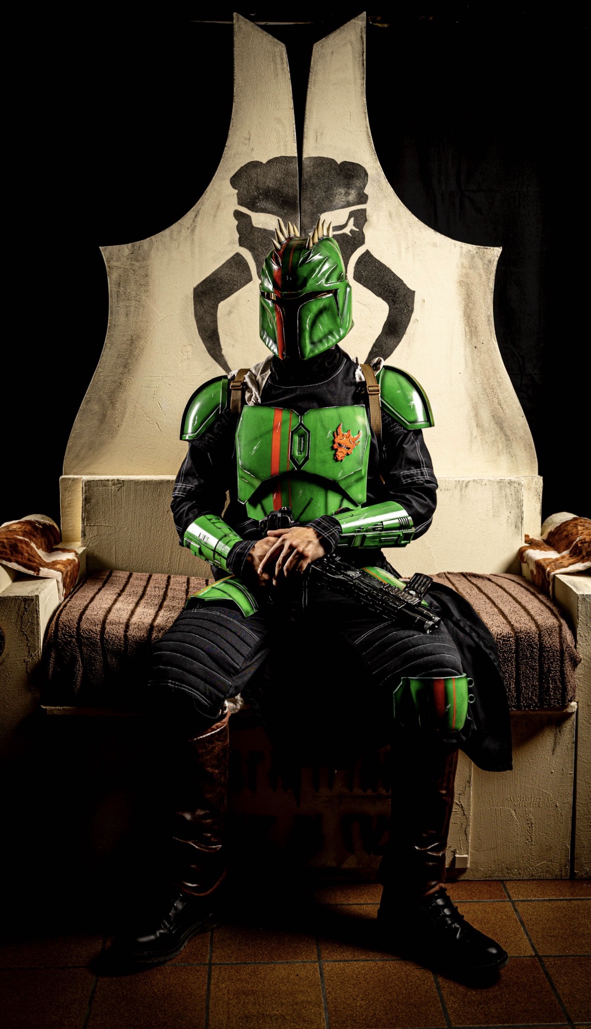 Cosplay de Tal’Vod dragon krayt a'den